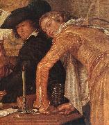 BUYTEWECH, Willem Merry Company (detail) oil painting artist